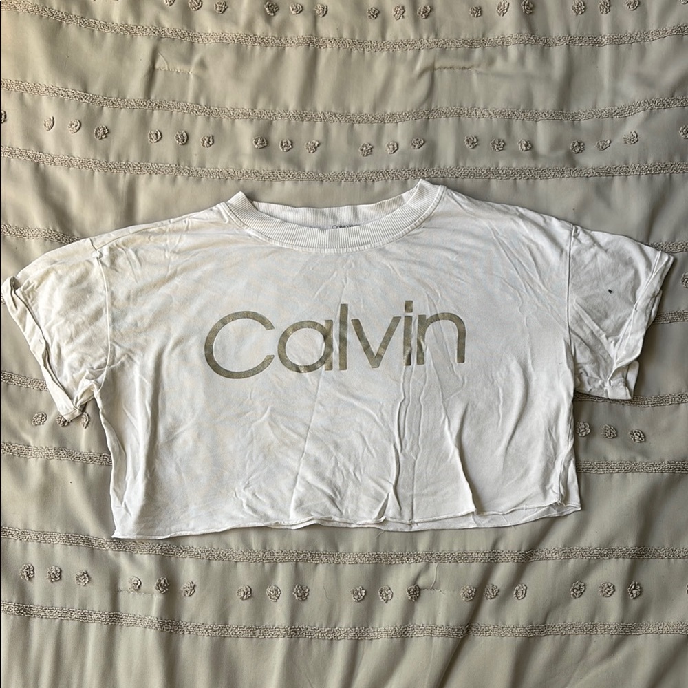 Calvin Klein Performance White Crop T-Shirt